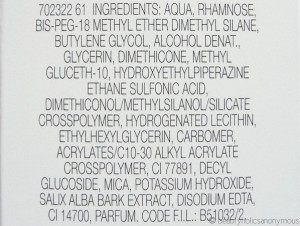 Shu Uemura TSUYA Skin Youthful Radiance Generator Ingredients
