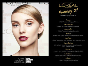 L'Oreal Paris Runway One Face Chart