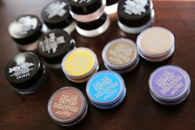 Maybelline Colour Tattoo Pure Pigments and Cream Eyeshadows. An ...